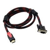 Cabo Hdmi X Vga - Tv Dvd Video Game Pc Cpu - Sem Conversor