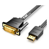 Cabo Hdmi/dvi-d 1 Metro Reforçado Plug