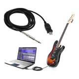 Cabo Interface Usb X P10 Para Instrumentos Guitarra Violão