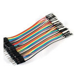 Cabo Jumper 10 Cm Macho X Femea 40 Unidades Para Arduino