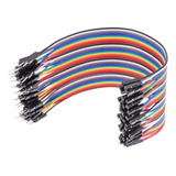 Cabo Jumper 20cm Macho X Femea 40 Unidades Para Arduino