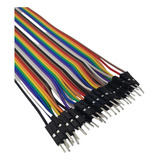 Cabo Jumper 20cm Macho X Macho 40 Pçs Protoboard Arduino