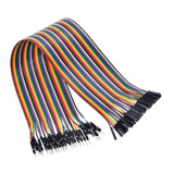 Cabo Jumper Macho X Femea 30cm 40 Unidades Para Arduino