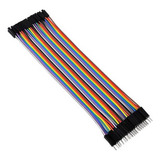 Cabo Jumper Macho X Fêmea Mxf 20 Cm 40 Unidades Para Arduino