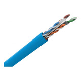 Cabo Lan U/utp 24awg X 4 Pares Cat.6 Cm 305 Metros Azul