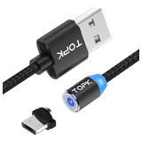 Cabo Magnético Micro Usb Carregador Ímã Celular Android Fast