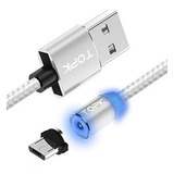 Cabo Magnético Original Topk Usb V8 Micro Usb 8pin Tipoc 