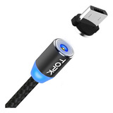 Cabo Magnético Topk Usb V8 Micro Usb Tip C Samsumg Moto G 