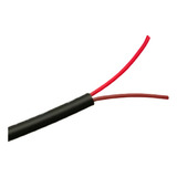 Cabo Manga 2 Vias Preto 22awg Sem Blindagem Flex 10 Metros