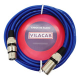 Cabo Microfone/dmx Balanceado Em Cores 5 Metros
