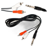 Cabo P10 Estereo Para 2 Rca