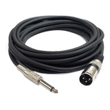 Cabo P10 Mono X 1 Xlr Macho Cannon Mono 3 Metros