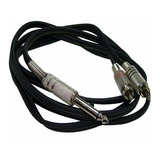 Cabo P10 Mono X 2 Rca 5 Metros Excelente Qualidade