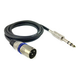 Cabo P10 Stereo X 1 Xlr Macho Stereo 10 Metros - Balanceado