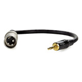 Cabo P2 Para Xlr Áudio Profissional Estereo - 50 Cm