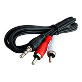 Cabo P2 X Rca Áudio Celular iPod Dvd Home Theater Tablet Pc