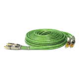 Cabo Rca 5 Metros Serie 400 Pro Blindado Verde 5mm