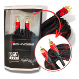 Cabo Rca Blindado 1 Via 6mm 3.6 Metros Audio Technoise