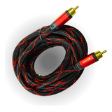 Cabo Rca Blindado 1via 7.6mts Conector Metal Audio Technoise