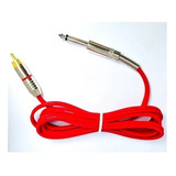  Cabo Rca Tattoo Tatuagem Fio De Silicone Plug P10 X Rca 1m