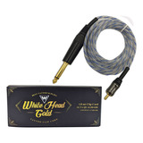 Cabo Rca White Head Gold Para Máquina De Tatuagem Tattoo