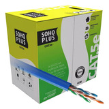 Cabo Rede Lan Utp Furukawa Sohoplus Cat5e Rolo 50 Mts Azul