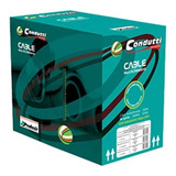 Cabo Rede Multicameras 4paresx24 Cftv Cor Azul