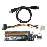 Cabo Riser Pci-e Card V006 Usb 3.0 Pci-e Mineração Ethereum