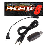 Cabo Simulador Usb + Phoenix Rc 6 Para 9xr Futaba E Outros
