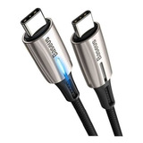 Cabo Type-c Para Usb-c Qc 3.0 Shaped Fast Charge 60w Baseus Cor Preto