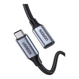 Cabo Ugreen Extensão Usb-c Type-c 3.1 100w 10gbp 1m Extensor