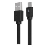 Cabo Usb, Santana Centro, Micro Usb, Flat, 1,20 Metros,preto