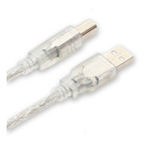 Cabo Usb 2.0 Am Para Bm 1.8m Para Impressora Multifuncional Cor Transparente