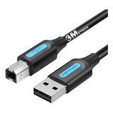 Cabo Usb 2.0 P/ Tipo B Impressora Scanner Multifuncional 3m
