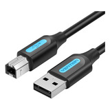 Cabo Usb 2.0 Para Usb B Impressora Scanner 1m Vention Coqbf