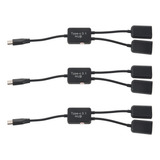 Cabo Usb 3.1 2.0 Fêmea Otg Charge Otg Hub De 2 Portas Y