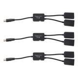 Cabo Usb 3.1 2.0 Fêmea Otg Charge Otg Hub De 2 Portas Y