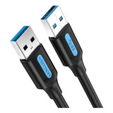 Cabo Usb A Macho Para Macho 3.0 3m Vention Conbi Cor Preto
