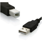Cabo Usb Ab Com Filtro Para Impressora Universal - 3 Metros Cor Preto