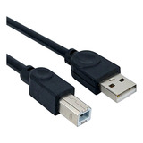 Cabo Usb Impressora 3 Metros Tipo B 3m Para Hp Epson Canon