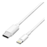 Cabo Usb Lightning Carregador Para iPhone XR 11 12 13 Turbo Cor Branco