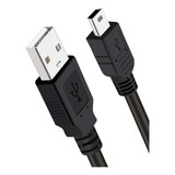 Cabo Usb Macho A X Mini Usb B Macho V3 5p 1,80m P/ Gopro Gps