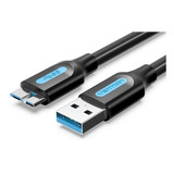Cabo Usb Para Micro-b 3.0 5gbps P/ Hd Ssd 2 Metros Vention