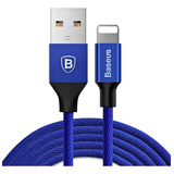 Cabo Usb Turbo Yiven Nylon Resistente Para iPhone Baseus