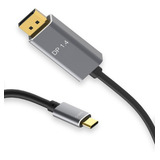 Cabo Usb Type C Usb-c Para Displayport 1.4 8k 1m
