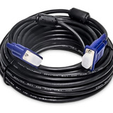 Cabo Vga 10 Metros M/m Blindado Profissional 10m Exbom