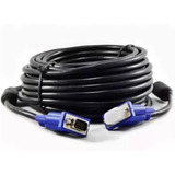 Cabo Vga Blindado Com Filtro Projetor Lcd Pc Tv 20 Metros