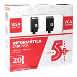 Cabo Vga Para Vga Com Filtro Chip Sce 20 Metros