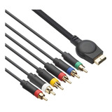 Cabo Video Componente E Rca Ps2 Ps3 Dourado Alta Qualidade!