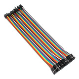 Cabo Wire Jumper 20cm 40 Fios Fêmea-macho Protoboard Arduino